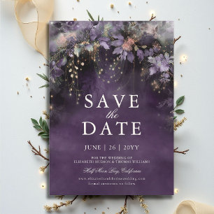 Betoverd Bos Prinsesgroene Trouw Save the Date Kaart