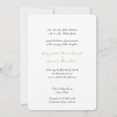 Betoverd bos, strijklichten, huwelijksuitnodiging kaart (Achterkant)