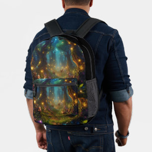 Betoverd bos van Jugnu Lights Bedrukte Rugzak