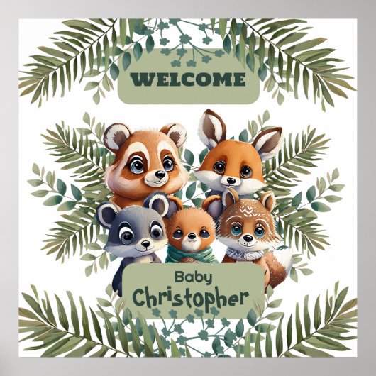 Betoverd Bos Wonderland Poster (Voorkant)