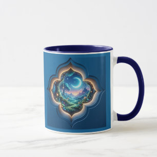 Betoverd Bosportaal met Maanlicht Geschenk Mok