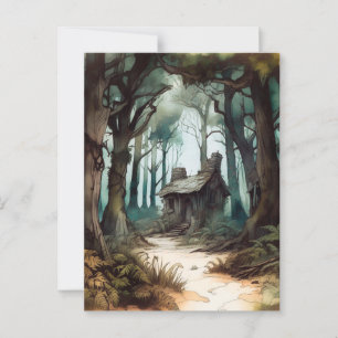 Betoverd Forest Cottage Briefkaart