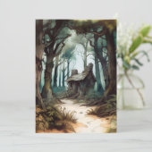 Betoverd Forest Cottage Kaart (Staand voorkant)