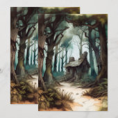 Betoverd Forest Cottage Kaart (Voorkant / Achterkant)