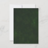 Betoverd Goud Loof Groen Trouw RSVP Kaartje (Achterkant)