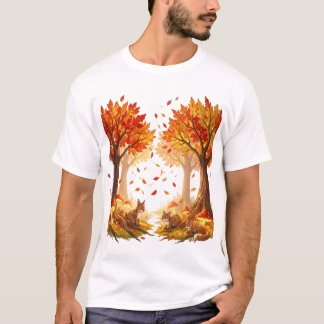 Betoverd herfstbos t-shirt