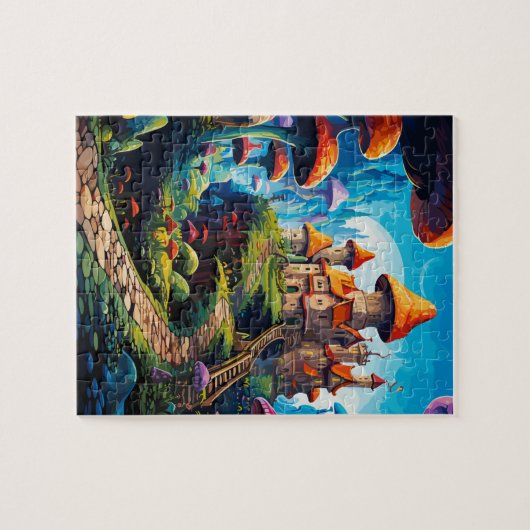 betoverd huis legpuzzel (Horizontaal)