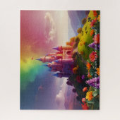 Betoverd kasteel op de heuvel legpuzzel (Verticaal)