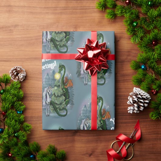 Betoverd kerst inpakpapier (Feestdagen Geschenken)