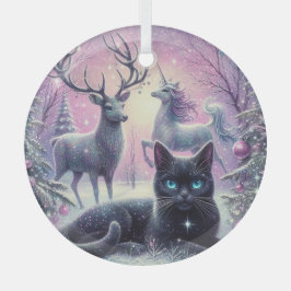 Betoverd kerstornament glas ornament