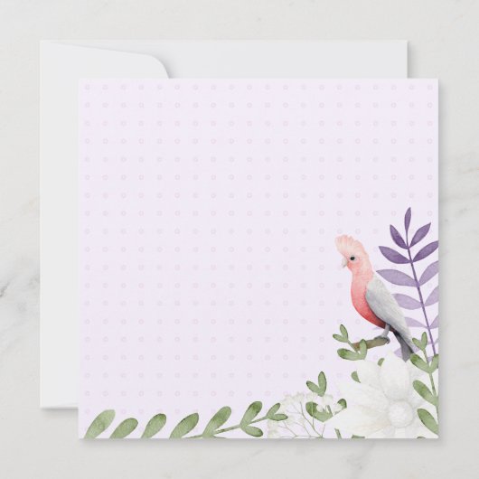 Betoverd lavendel genderneutraal Baby shower Bedankkaart (Achterkant)