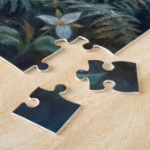 Betoverd Lenteberkenbos in het Maanlicht Legpuzzel (Zijkant)