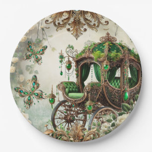 Betoverd Mos & Maanlicht Sprookjes Carriage Deco Papieren Bordje