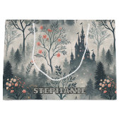 Betoverd nevelwoud met donker kasteel – etherisch groot cadeauzakje (Voorkant)