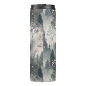 Betoverd nevelwoud met donker kasteel – etherisch thermosbeker (Achterkant)