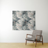 Betoverd nevelwoud met donker kasteel – etherisch wandkleed (In Situ (horizontaal))