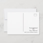 Betoverd oktober Halloween Briefkaart (Achterkant)