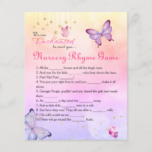 Betoverd om te ontmoeten Butterfly Baby shower Rhy