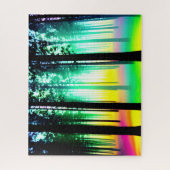 Betoverd regenboog hemels bos legpuzzel (Verticaal)