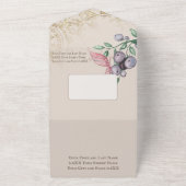 Betoverd sprookjesthema all in one uitnodiging (Buitenkant)