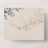 Betoverd sprookjesthema all in one uitnodiging (Achterkant)