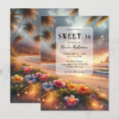 Betoverd Tropisch Strand Magische Hibiscus Sweet 1 Kaart (Voorkant / Achterkant)