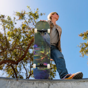 Betoverd Vijverwaterlelie Natuur Aquarel Skateboard