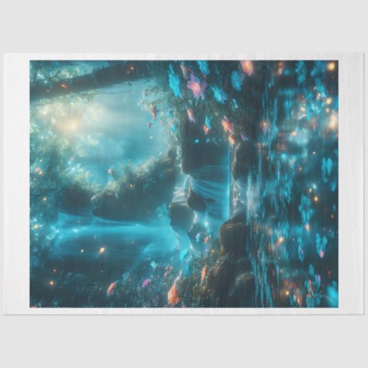 Betoverd watervaltissuepapier tissuepapier (Voorkant)