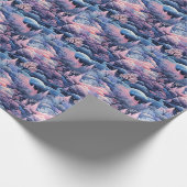 Betoverde Aurora Wonderland: Winterdesign Cadeaupapier (Hoek)