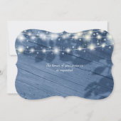 Betoverde Avond Fairy Lights Hout bruiloft Uitnodi Kaart (Voorkant)