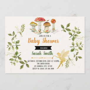 Betoverde babyshower uitnodiging