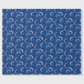 Betoverde Blauwe en Witte Lelie van de Vallei Bloe Cadeaupapier (Vlak)