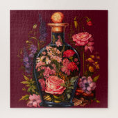 Betoverde Bloemenpotionpuzzel | Fantasie Botanisch Legpuzzel (Verticaal)