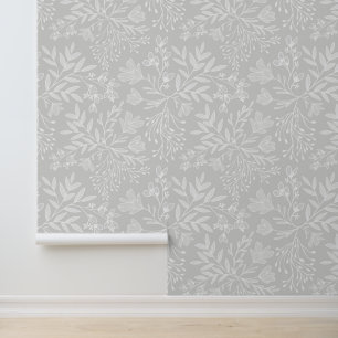 Betoverde Bloemwei Dromen L6 Wit Grijs Flora Behang