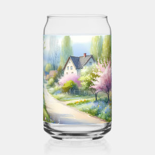 Betoverde Bloesem Landelijke Laan  Blikvorm Glas