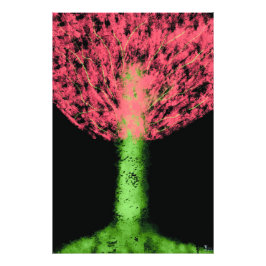 Betoverde boom foto afdruk