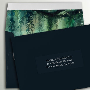 Betoverde Bos Bruiloft Gasten Adresetiketten Sticker