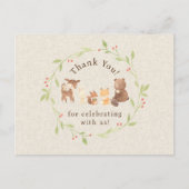 Betoverde Bos Dank Je Briefkaart (Voorkant)