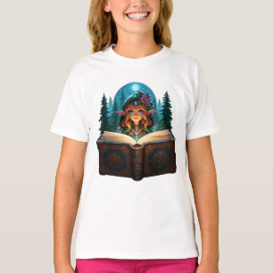 Betoverde Bos Elf lezen Grimoire T-shirt