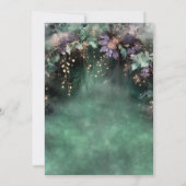 Betoverde Bos Fee Magic Lavendel Qinceanera Kaart (Achterkant)