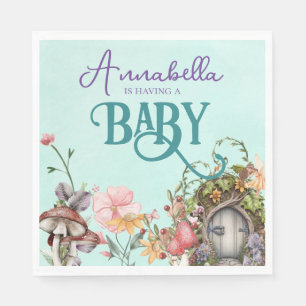 Betoverde Bos Fee Tuin Deur Baby Shower Servet