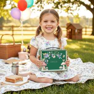 Betoverde Bos Feeën Thee Feestje Illustratie