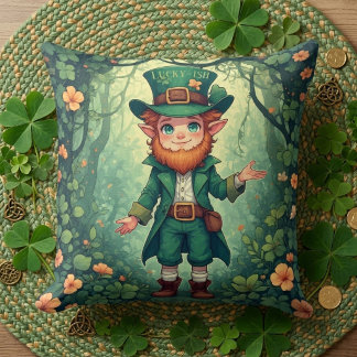 Betoverde Bos Kabouter Geluks nursery decor Kussen