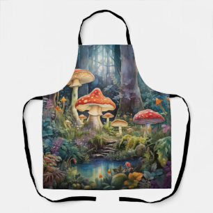Betoverde Bos Paddenstoelen   Mystieke Fantasie Schort