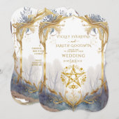 Betoverde Bos Portal heidense bruiloft Kaart (Voorkant / Achterkant)
