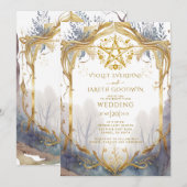 Betoverde Bos Portal heidense bruiloft Kaart (Voorkant / Achterkant)