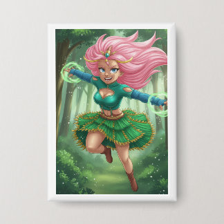 Betoverde Bos Sprint – Anime Fantasie Karakter Button