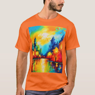 Betoverde bos zonsondergang t-shirt