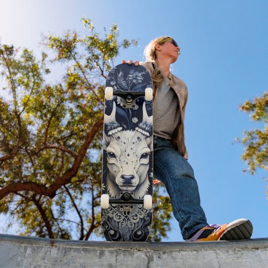 Betoverde bosherten winterbloei skateboard (Buiten 1)