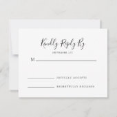 Betoverde bospad van bloemen RSVP (Achterkant)